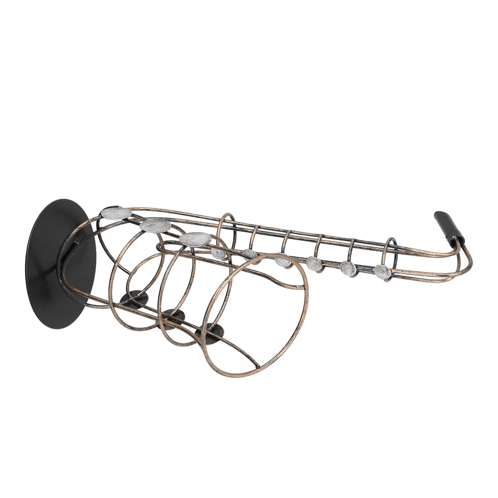 Porte bouteille saxophone vue d'ensemble