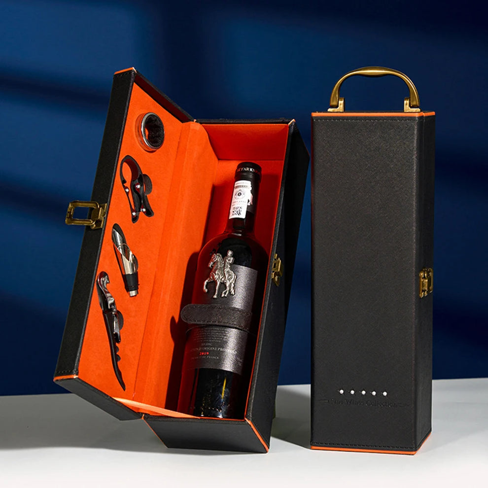 Boite cadeau pour bouteille de vin pour la cave